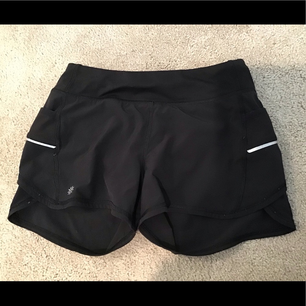 black shorts